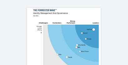 SailPoint 在《Forrester Wave™：2021 年第 4 季身分管理與治理》中獲評為領導者